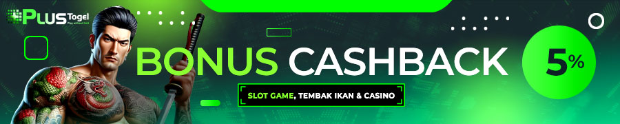 PlusTogel Bonus Cashback 5%